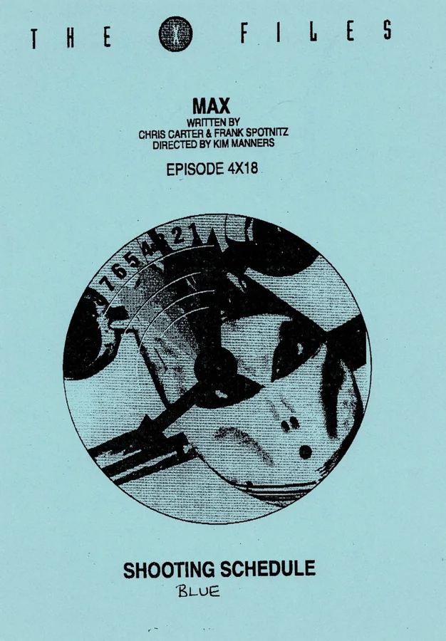Max Shooting Schedule cover