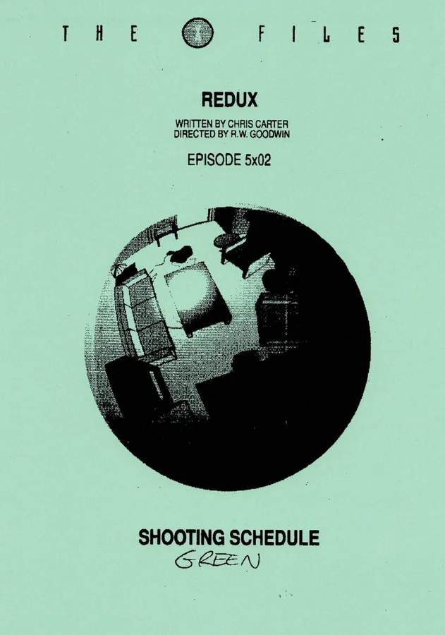 Redux Shooting Schedule cover