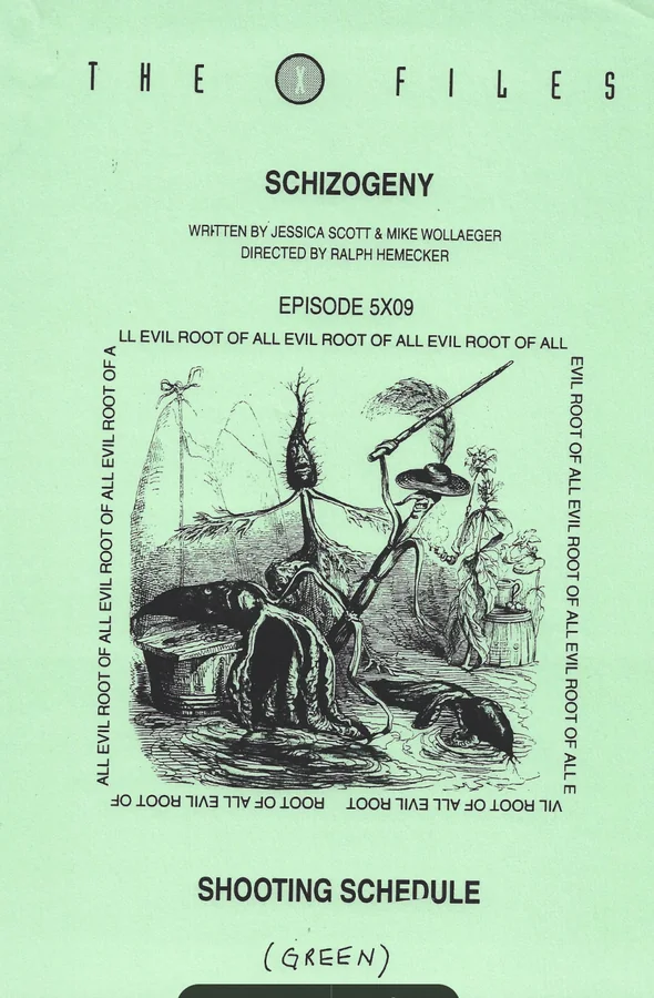 Schizogeny Shooting Schedule cover