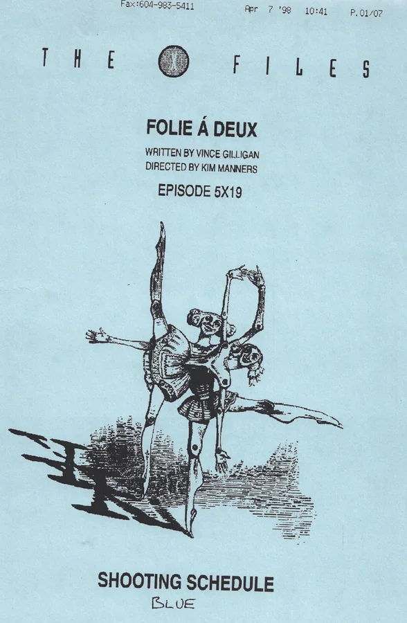 Folie a Deux Shooting Schedule cover