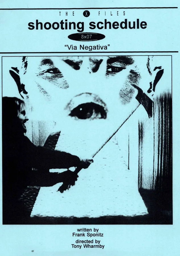 Via Negativa Shooting Schedule cover