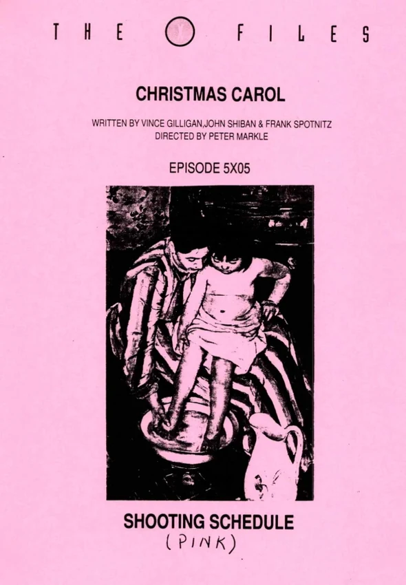 Christmas Carol Shooting Schedule cover