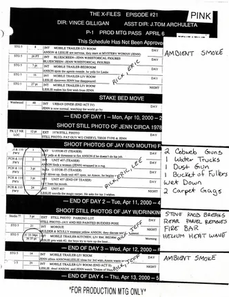 Je Souhaite, effects crew working file, page 6