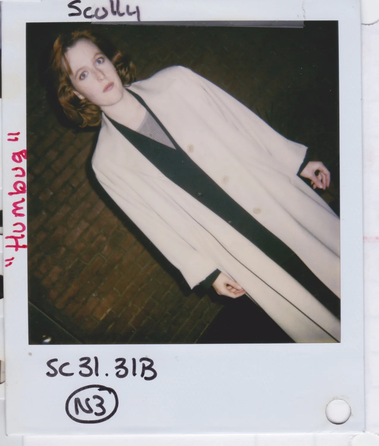 Wardrobe polaroids, Mulder and Scully