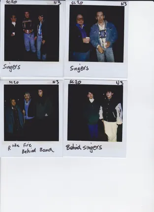 Wardrobe polaroids, background cast, page 1