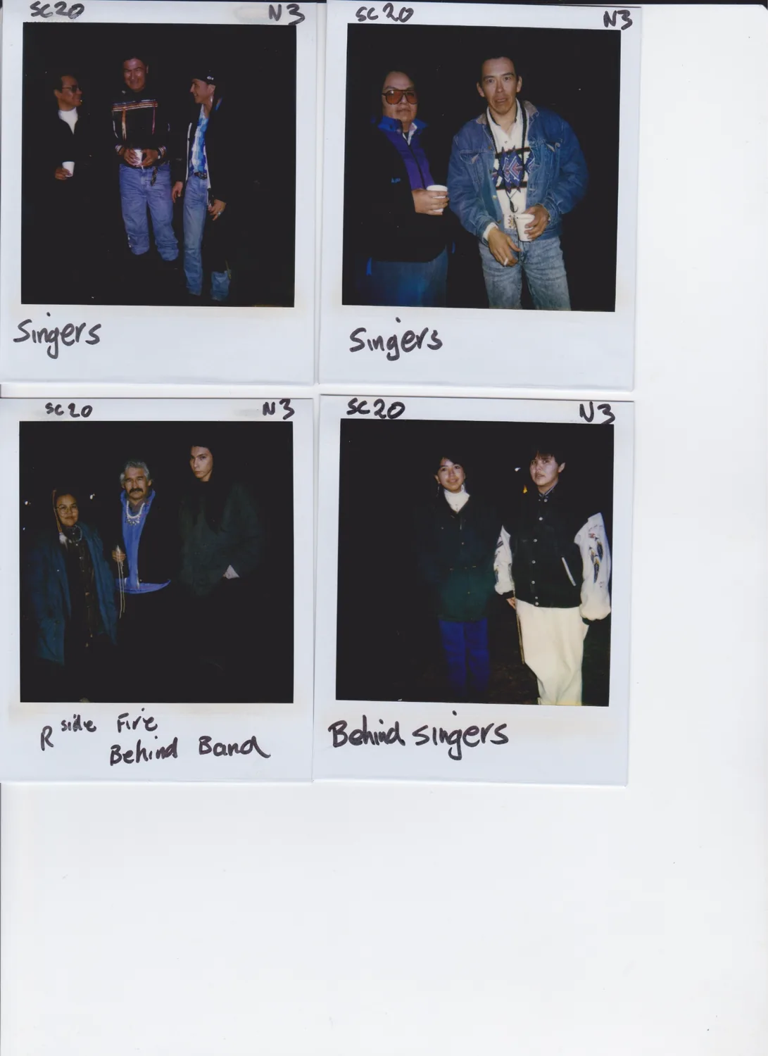Wardrobe polaroids, background cast