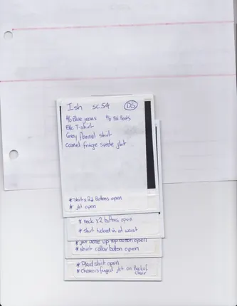 Wardrobe breakdown, page 70